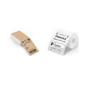 4x6 Brown Thermal Printer Labels 220 Labels/Stack+3x2 Thermal Labels 500 Labels/Roll