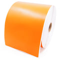 Orange Zebra shipping labels, 4x6 inches, from Labelvalue, designed for shipping and handling with bold zebra pattern.