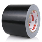 Wide Duct Tape, Industrial Grade 30Yards (90 ft) 4 Inch Black Tape, 9 Mil Heavy-Duty, Waterproof, Strong, Flexible, No Residue, for Crafts & Home Improvement (Black, 4'' x 90ft)