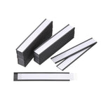 MECCANIXITY Label Holders 1" x 6" C Channel Rubber Magnetic for Metal Shelves Organize, Office File Cabinets Pack of 30 1" x 6"
