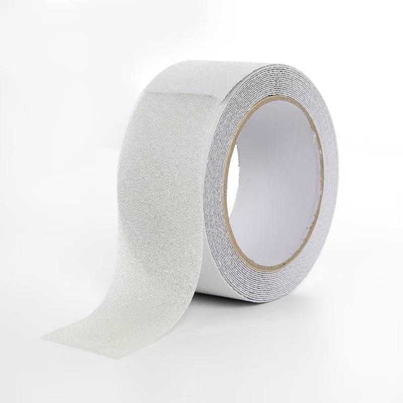 Transparent Anti Slip Rubber Tape, 2inch x 20 feet Ultra-Thin Strong Waterproof, Heat-Resistant and wear-Resistant pad, Soft, Suitable for Barefoot