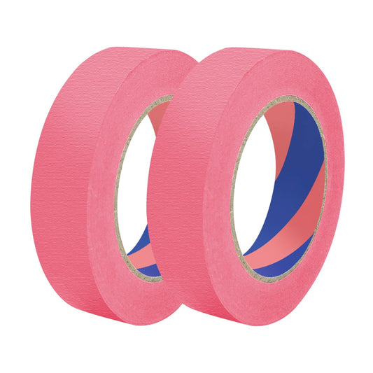 Painters Tape, 1 inch x 55 Yards x 2 Rolls Pink Painters Masking Tape for Indoor and Outdoor Use, Medium Adhesive Paint Tape for DIY Crafts, Arts, Painting, Easy Removal 2 Roll x 1 Inch