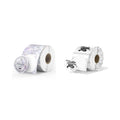 2" Shell Texture Round Thermal Labels 500 Labels/Roll+2" Transparent Round Thermal Labels 500 Labels/Roll