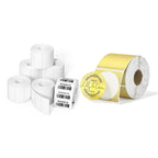 2x1 Inch Thermal Labels+Gold Transparent Thermal Stickers