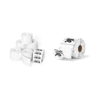 2x1 Thermal Labels 6 Rolls-6,000 Labels+2" Transparent Round Thermal Labels 500 Labels/Roll