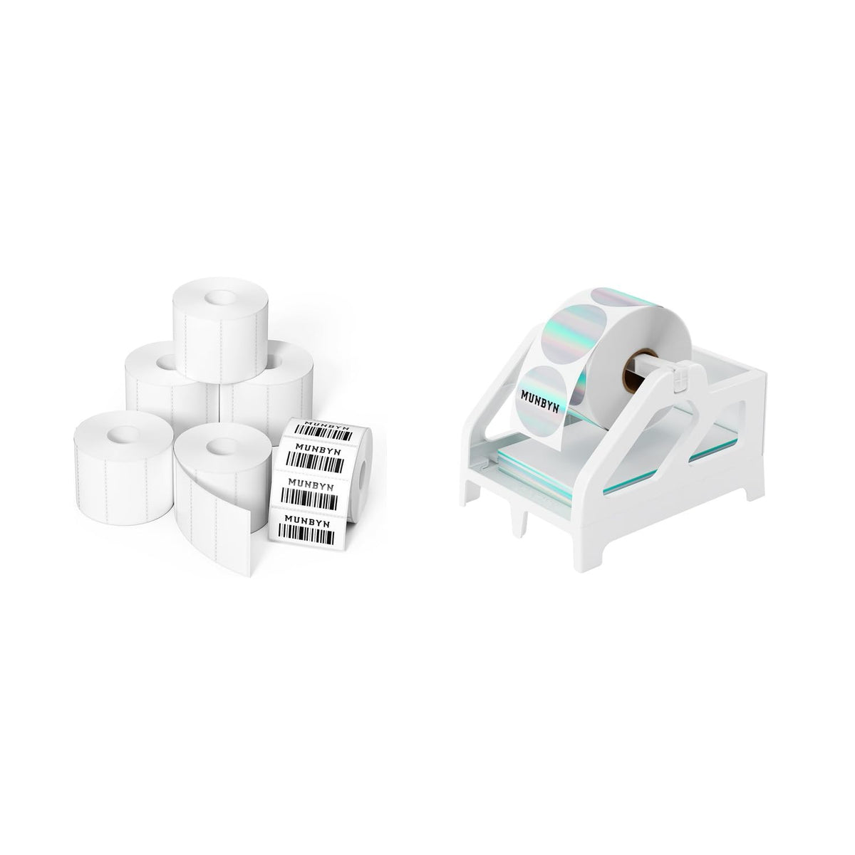 2x1 Thermal Labels 6 Rolls-6,000 Labels+ILH01 Label Holder White
