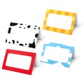 48pcs Cartoon Story Food Labels, Card Folded Table Place Labels