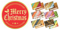 PARTH iMPEX Christmas Envelopes & Gold Foil Seal Stickers