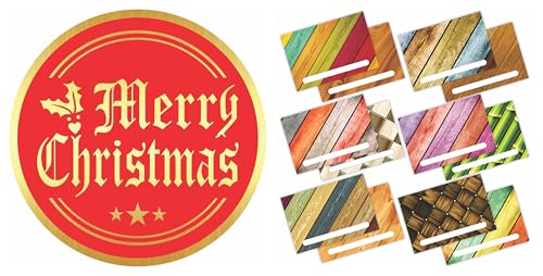 PARTH iMPEX Christmas Envelopes & Gold Foil Seal Stickers