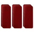 Reflector Stickers-High Visibility-Good Adhesion-Outdoor Waterproof-Red-1.18" × 3.15"- 24 PCS-Reflective Stickers for Helmet，Bike, Car, Mailbox, Motorcycle 1.18" × 3.15" Red