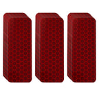 Reflector Stickers-High Visibility-Good Adhesion-Outdoor Waterproof-Red-1.18" × 3.15"- 24 PCS-Reflective Stickers for Helmet，Bike, Car, Mailbox, Motorcycle 1.18" × 3.15" Red