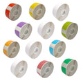 12Rolls D30 Label Tape P15 Thermal Label Stickers 15x30mm Paper Multicolor