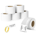 CLABEL Jewelry Price Label Tags 1.18"x2.75", White, 6 Rolls 30x70mm 6Rolls