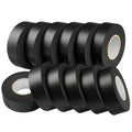 SWRT 0.75" x66ft 12 Pack Electrical Tape, Waterproof Flame Retardant Black