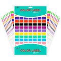 PARLAIM Pack of 1575 Rectangle Color Coding Labels,1/2" x 3/4" Rectangular Stickers in 15 Colors Rectangle Folder File Labels for Office and Home