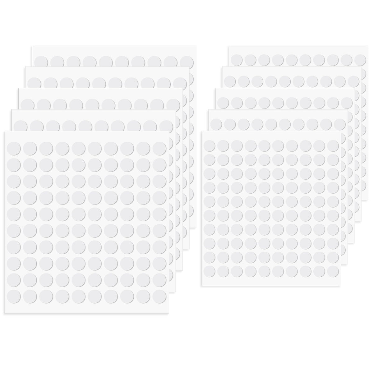 10 Sheet Foam Dots Double-Sided 1000 Pcs Round Adhesive 3D Craft Foam Tape for Scrapbooking Mini Foam Stickers for Art Crafts DIY Handmade Card Making (0.3 inch & 0.4 inch) 0.3 inch & 0.4 inch