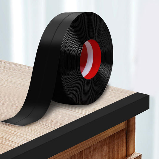 Storystore Wall Corner Protector Moulding Trim 2.4 in x 23 Ft,Peel and Stick Corner Moulding Trim, Self Adhesive Corner Guards Edge Protector for Wall Edge Corner, Countertop,Black Black
