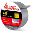 Avery Dennison Duct Tape, Heavy Duty PVC Easy Tear Tape, Strong Adhesive Waterproof Duct Tape for Indoor Outdoor Repairs, 2 in x 36 Yard, Silver, 1 Roll 2 in x 36 Yard(615)