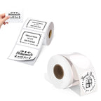 4"x3" Thermal Labels Roll for Small Business Supplies with 2" White Round Label Stickers Roll