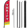 Croblissful Thrift Store Feather Flag 15 ft Kit multicolor Classic