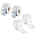 4Roll M110 Holographic Thermal Labels & White M110 Thermal Sticker Labels 1.57''x1.18'' (40x30mm) Multi-Purpose Square Self-Adhesive Lable Compatible with M110/M221/M220/M120/M200 Address Labels