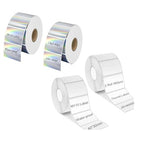 4Roll M110 Holographic Thermal Labels & White M110 Thermal Sticker Labels 1.57''x1.18'' (40x30mm) Multi-Purpose Square Self-Adhesive Lable Compatible with M110/M221/M220/M120/M200 Address Labels