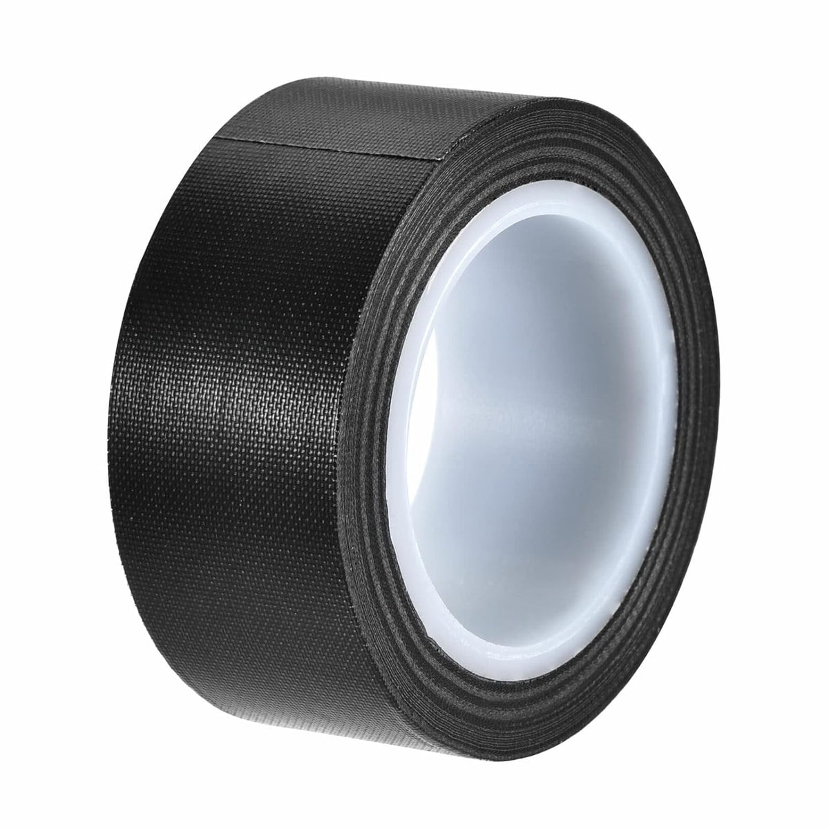 1Roll 10m Black/White PTFE Teflon Tape Nonstick Tape 500℉ High-Temp Fiberglass Adhesive Tape (Black, 2-inch x 33FT)