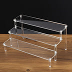 Acrylic Display Risers, 3 Tier Perfume Organizer Stand, Clear Cupcake Stand Holder