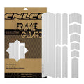 ENLEE Bike Frame Protection Tape, Non-Yellowing Transparent Bike Frame Protection Kit, Clear Honeycomb PVC Anti-Scratch Protector for MTB/Road/Gravel Bike' Top/Down Tube, Chain Guard, Fork, 11PCS Film-Transparent