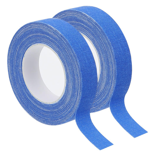 PATIKIL 0.6 Inch x 33 Feet Neon Gaffer Cloth Tape, 2 Roll Fluorescent Adhesive Tape Black Light Glow Tape for Stage Party Play Grid DIY Art Crafts, Blue