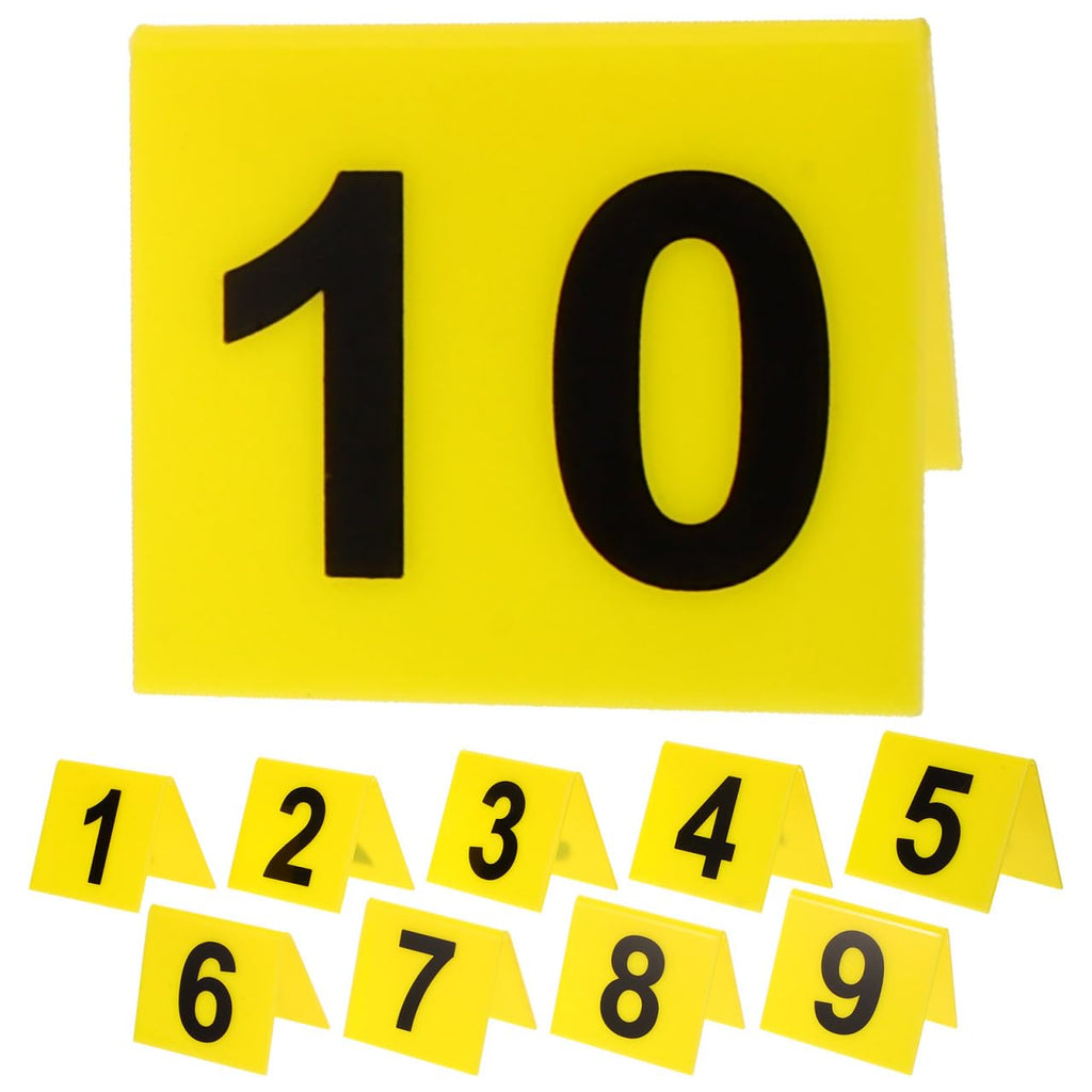 Cabilock Table Numbers from 1-10, Acrylic Double Side Numbered Table Tents
