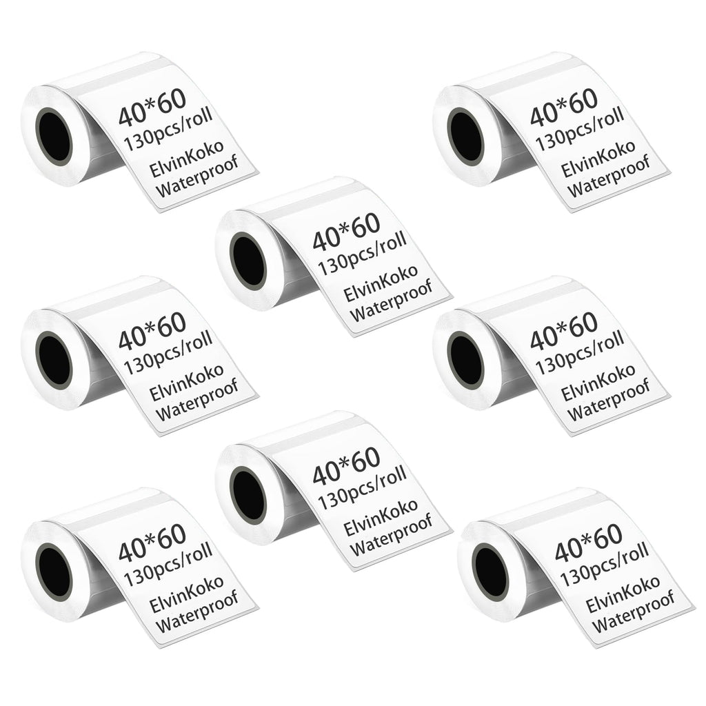 8Rolls M110 Thermal Labels M220 Waterproof Sticker 40x60mm