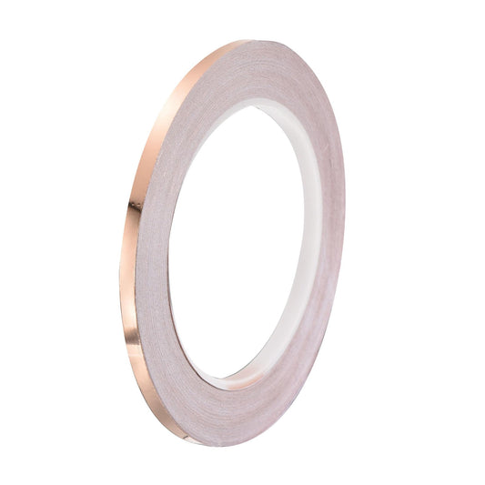 PATIKIL Copper Tape 0.2 Inch x 27 Yards 0.05 Thick Copper Foil Tape Single Sided Conductive Adhesive EMI Shielding for Electronics, Circuits, Grounding 0.2 Inch x 27 Yards x 0.05mm