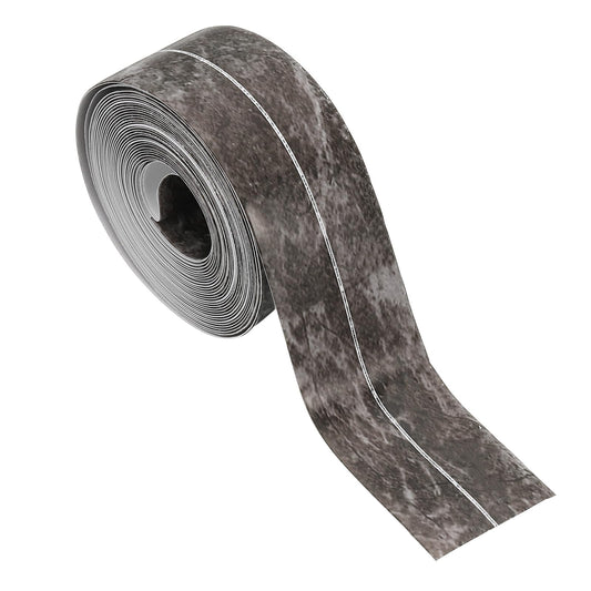 PATIKIL Caulk Tape Waterproof Self Adhesive, PVC Toilet Caulking Sealant Strip Bathtub Caulk Sealing Strip Tape for Bathroom Kitchen Countertop, Ink Painting (1.5 Inch x 16.4 Ft) 1.5 Inch x 16.4 Ft
