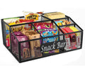 Snack Organizer for Pantry Shelf, Metal Snack Organizer Snack Basket, 6 Compartment Snack Bin Holder Chip Organizer, Snack Bar Station Organizer, Kitchen Pantry Organizer and Storage (Black) 6 Compartments