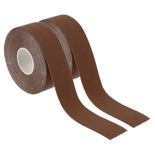 PATIKIL Aerial Hoop Tape, Athletic Tape Adhesive Non-Slip Grip Tape Yoga Rig Sports Tape for Wrapping Gymnastics Brown 16.4ft x 1 Inch