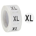 PATIKIL Clothing Size Stickers 1 Inch XL Size T-Shirt Labels,Black Black