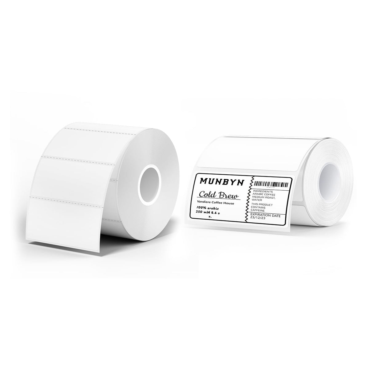 2x1 Inch Thermal Labels+4x2 Direct Thermal Labels