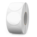White Round Stickers Roll 1.5 Inch Vinyl Dot Labels 1000 PCS White