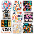 (10Pcs-3in) Funny Vet Sticker Pack, Veterinarian Sticker Decal Bundle, Veterinary Week Gift for Vet Tech Receptionist, Veterinary Medicine Decor for Laptop Tablet Planner Kindle Helmet Vehicle 64