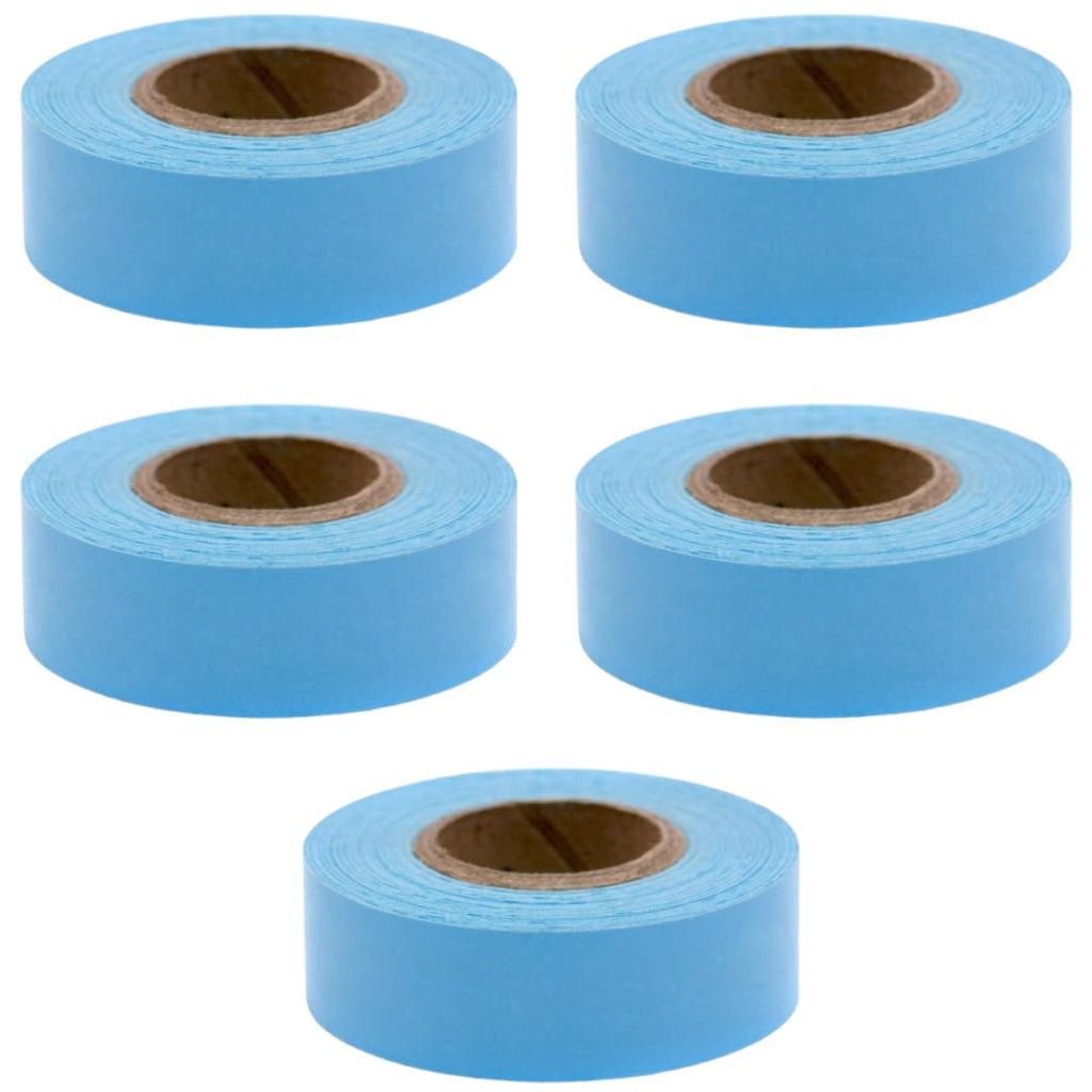 ChromaLabel 3/4 inch light blue masking tape for labeling bottles, artist tape, 13.88 yards per roll, case of 5 rolls.