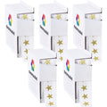 ChromaLabel 3/8 inch metallic gold star stickers, award labels, 1000 per dispenser box, pack of 5, for awards and incentives.