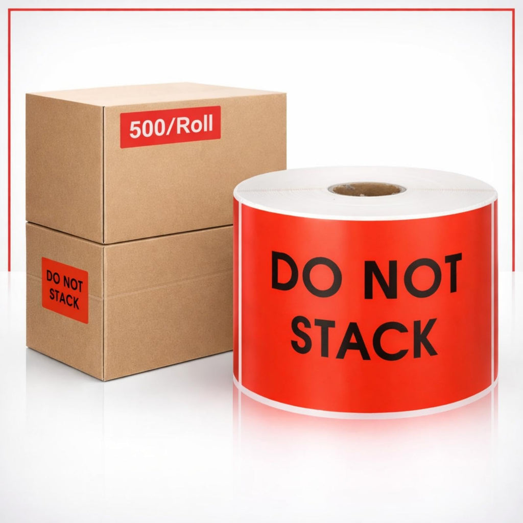 3" x 5" Do Not Stack Stickers 500/roll Shipping Labels Stickers