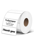 2x1 Thermal Labels, White Thermal Sticker Labels, 1000 Sheets/Roll
