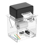 Acrylic Label Roll Holder for Thermal Printer Desktop Stand Transparent