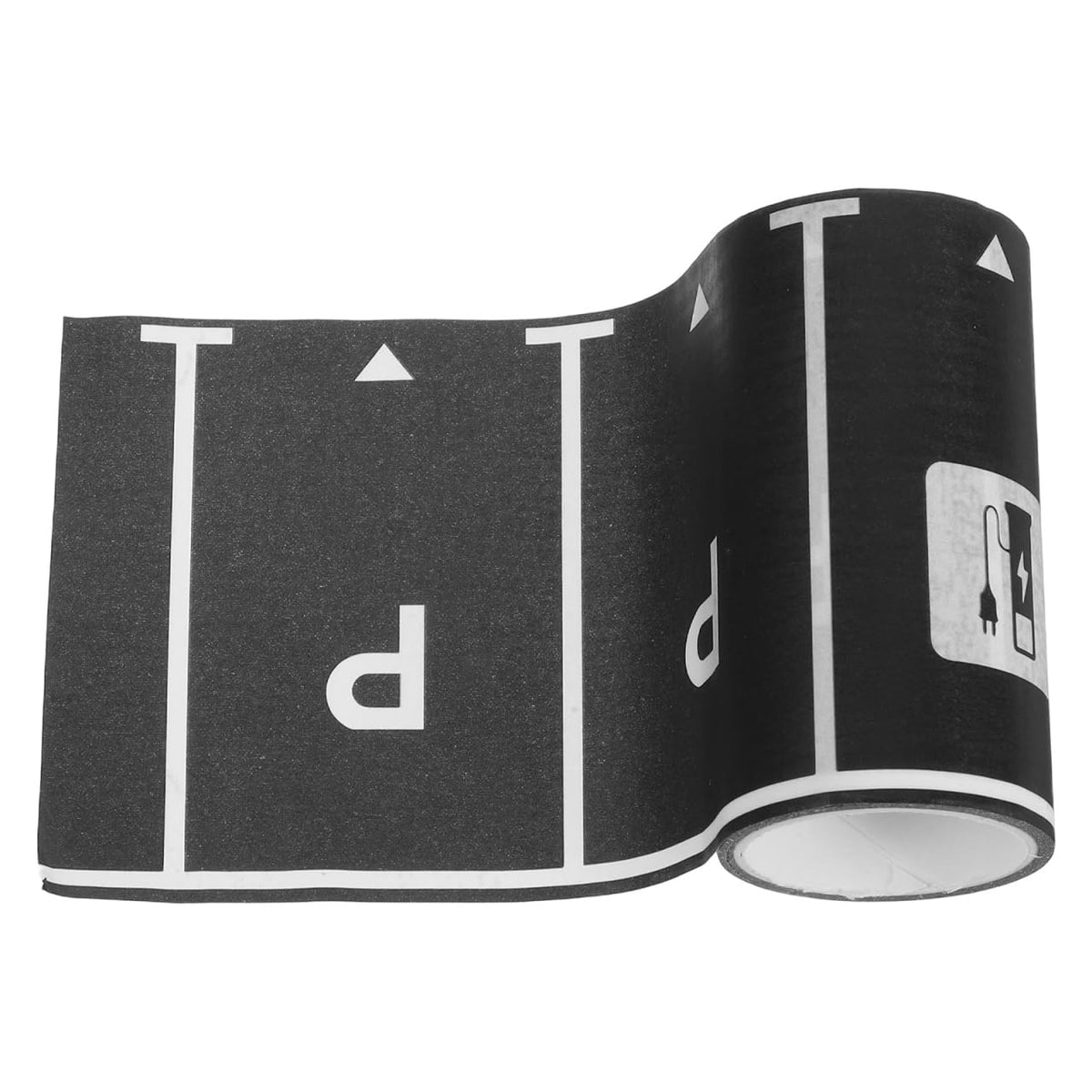 jojofuny Miniature Parking Lot Tape 1 Roll Adhesive Parking Space Tape for Kids DIY Micro Lot Design Prop Includes Traffic Signs and Road Markings Enhances Creativity and Family Interaction