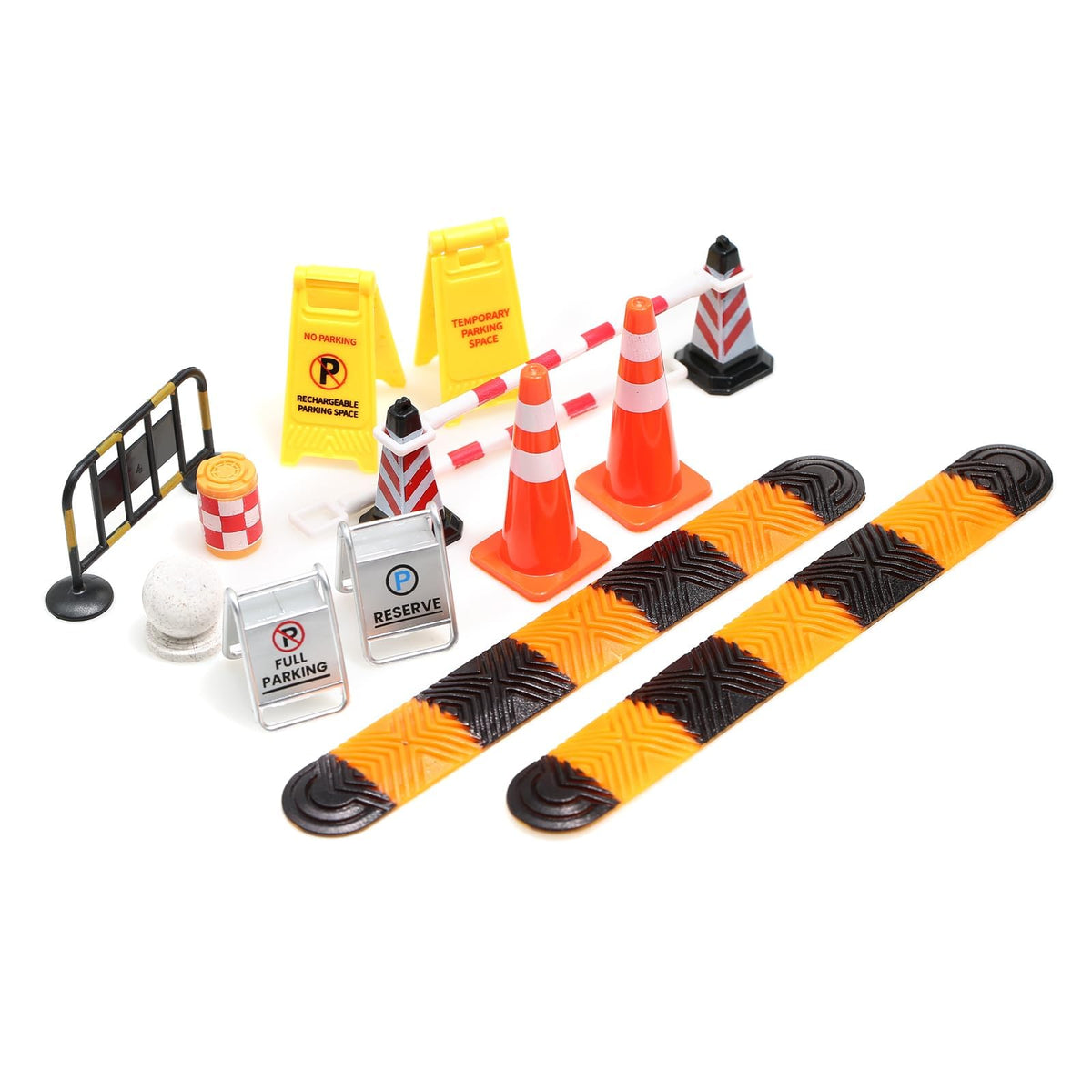 Miniature Traffic Accessories Set for 1/18 1/24 1/30 RC Cars