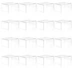 16 Pack Clear Acrylic Display Risers, Display Stand for Figures, Buffets, Dessert, Cupcakes, Candy, Jewelry and Collectibles (4.1" x 3.2" x 2.2" )