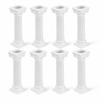 Cabilock 8 Pack Cake Pillars, 4.92 Inch Roman Column Cake Separator