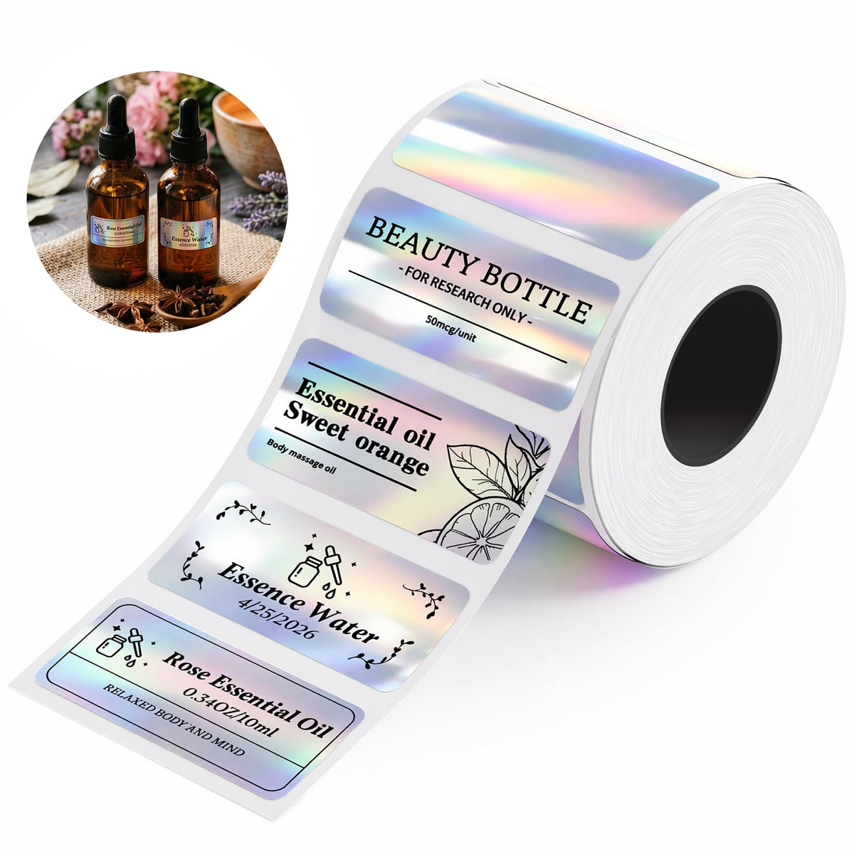 NIIMBOT M2/M3 Thermal Transfer Labels 1.57" x 0.78" (40x20mm) Holographic 40*20MM Hologram
